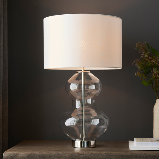 Kelda Shaped Table Lamp Vintage White
